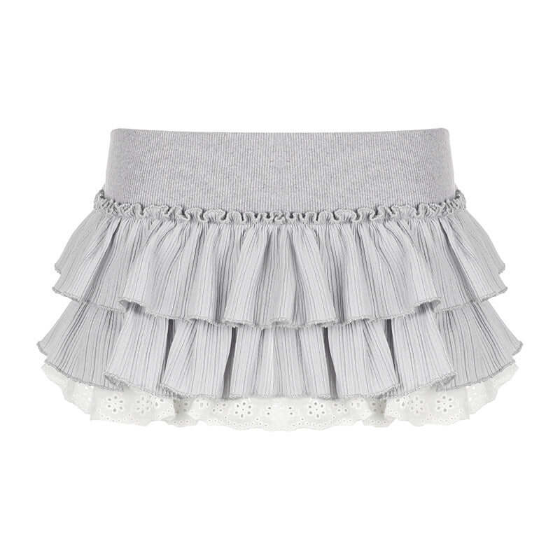 Sweet Ballet Style Stitching High Waist Dance Short Girl Cute Princess Cake Dress eprolo