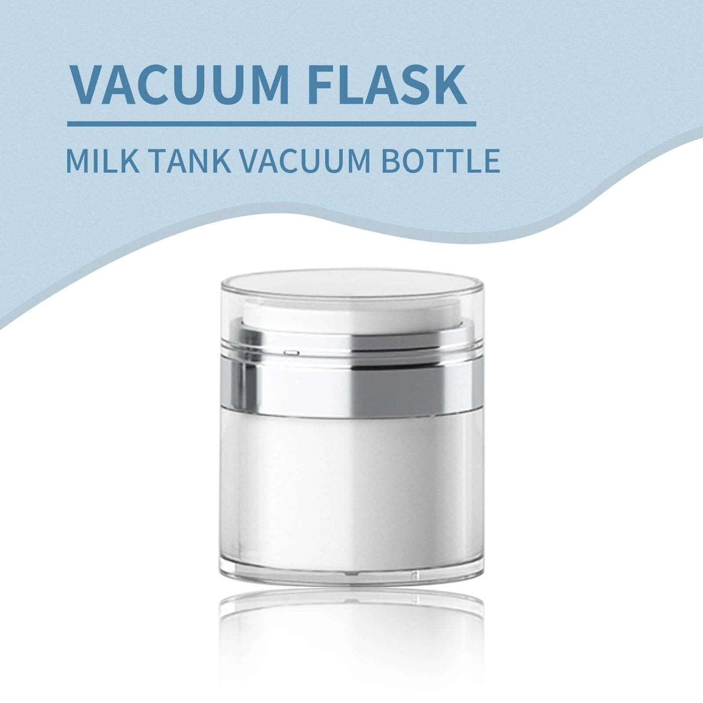Vacuum Bottle Acrylic Press Vacuum Cream, Lotion Light Cream Bottle Travel With Makeup Dispenser Bottles eprolo
