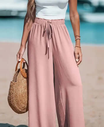 Women's Drawstring Loose Casual Wide-leg Trousers eprolo