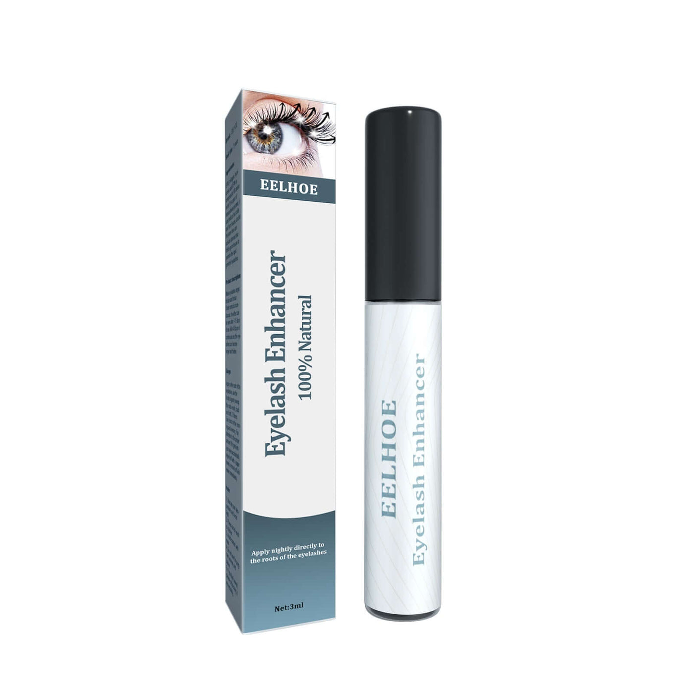Mascara Black Curling Eyelash Natural Eyebrow Mascara Moisturizing Traceless Lengthening Mascara eprolo