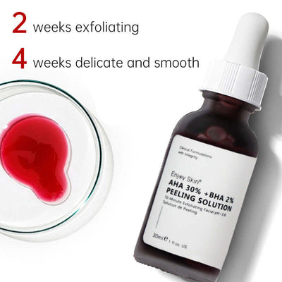 Hot Sell Natural Organic AHA 30% BHA 2% Serum Deep Peeling Exfoliating Solution Skin Facial Serum eprolo