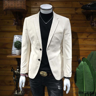 Corduroy Suit Men's Business Slim Fit Casual Small Suit eprolo