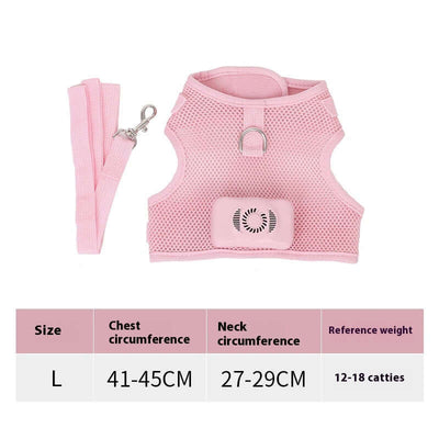 Pets Dog Vest Chest Strap Harness Air Conditioner Cooling And Breathable With Air Conditioner Pet Products eprolo