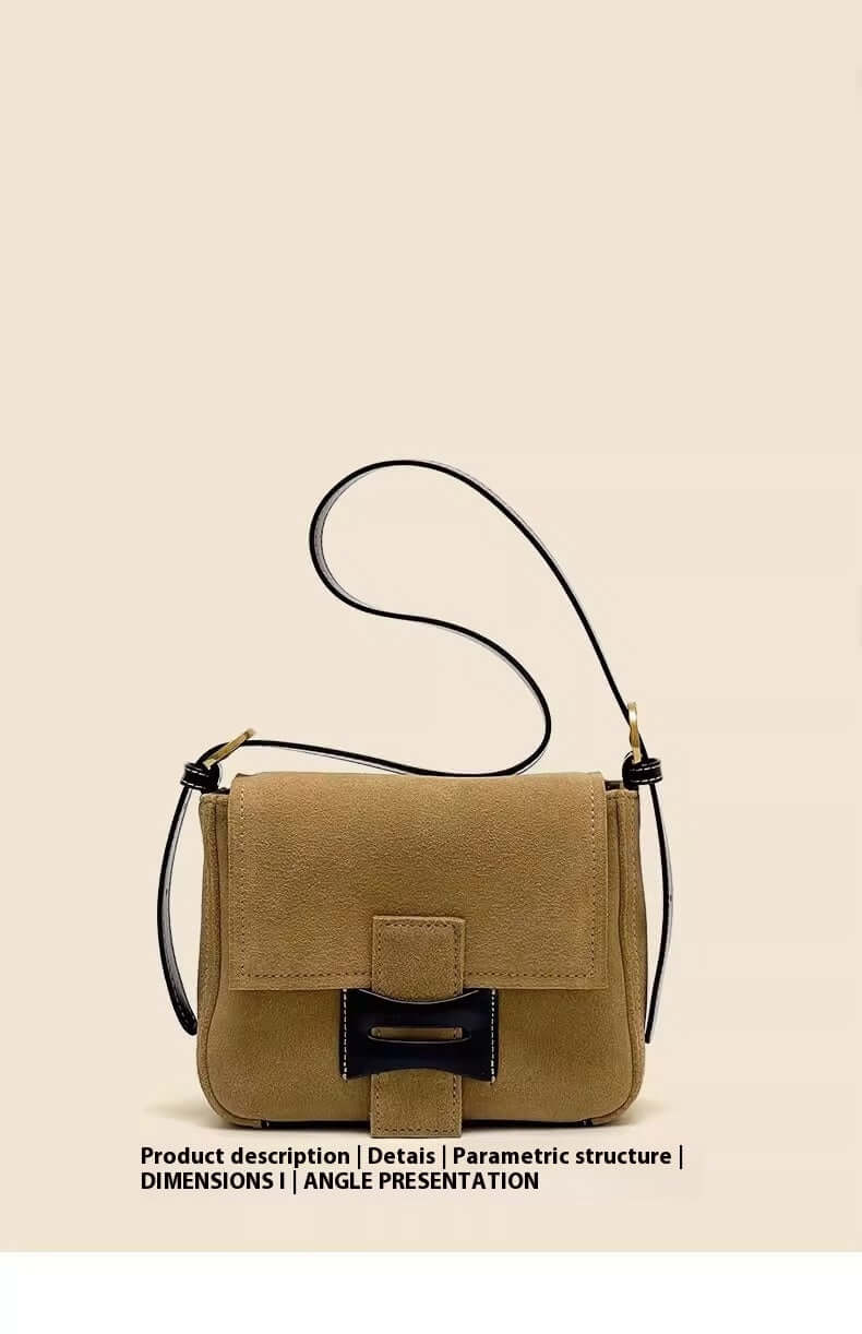 Dull Polish Genuine Leather Shoulder Messenger Bag eprolo