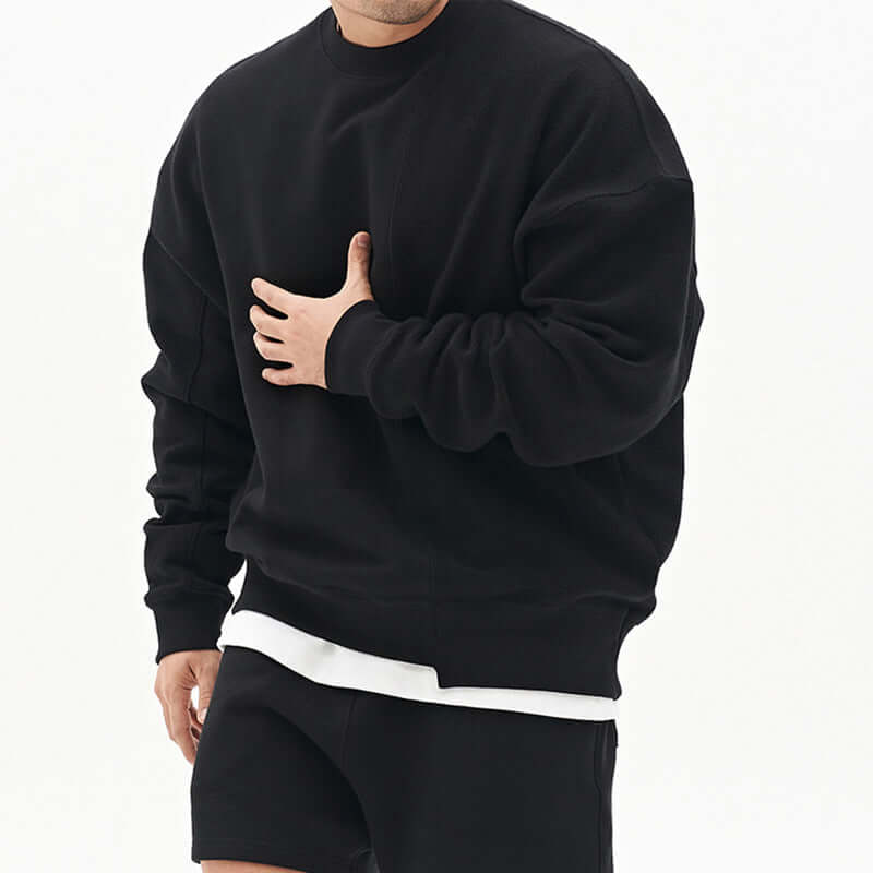 Pullover Round Neck Sweater Loose Men Clothes Astrazona