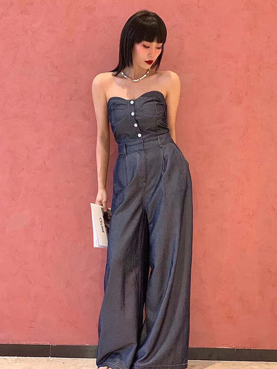 Women's Light Luxury Small Crowd Bra Jumpsuit eprolo
