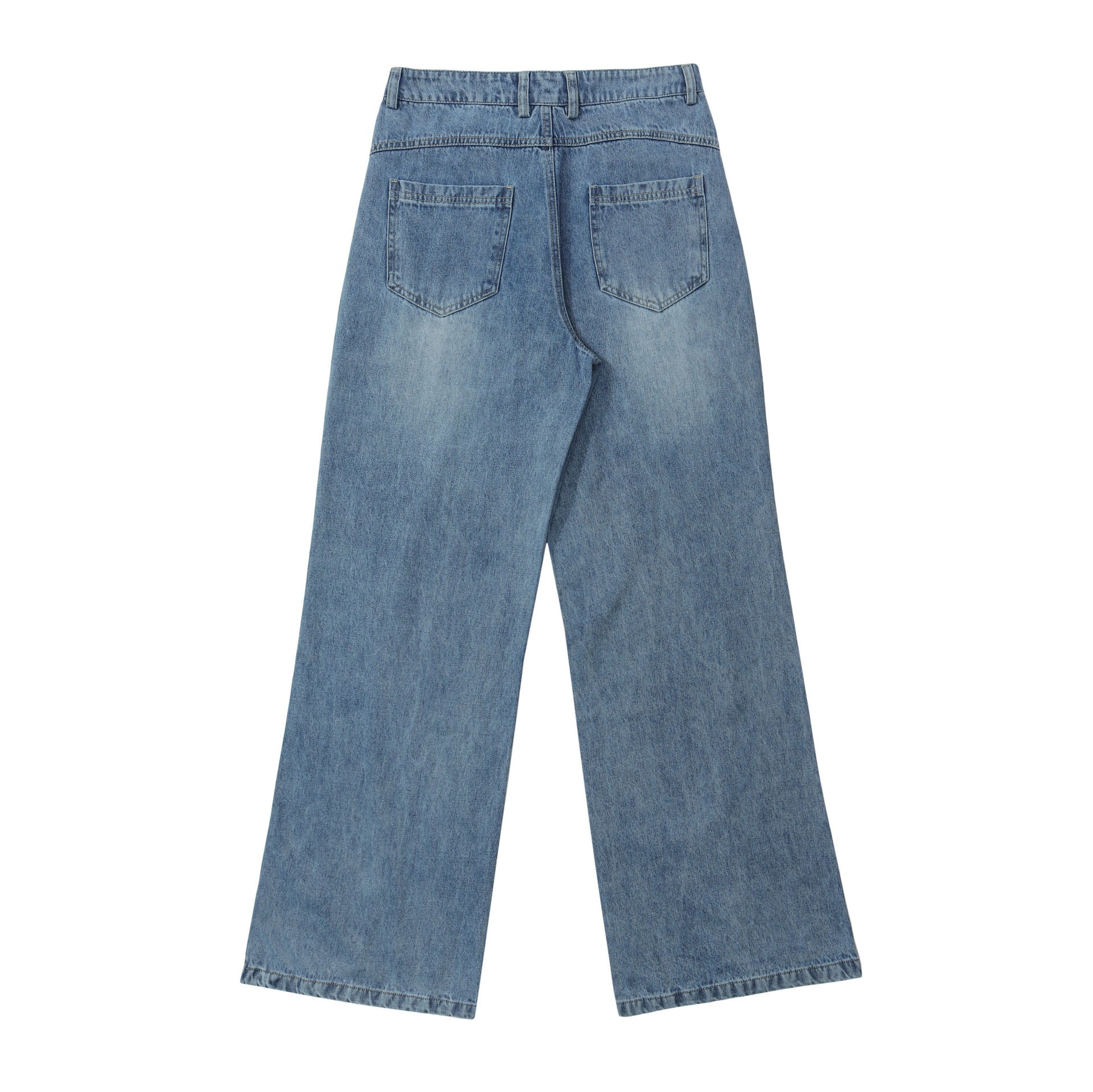 American Street Neutral Loose Retro Light-colored Jeans eprolo