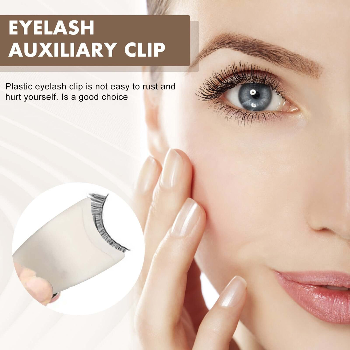 Eyelash Assist Stick, False Eyelash Curl Eye Eyeliner Starter Makeup Tool eprolo