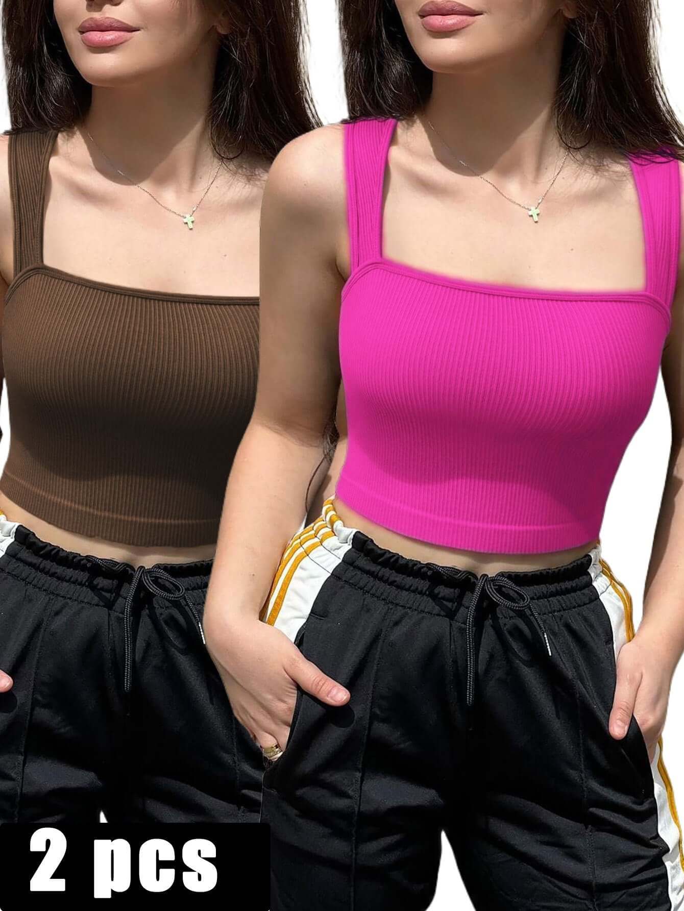 2 Piece Sports Bra Athletic Running Sports Bra Workout Bra Yoga Bra eprolo