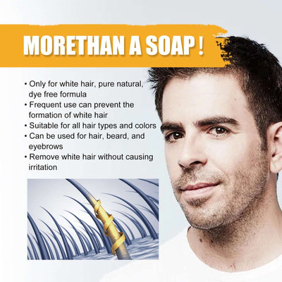 Men's Shampoo Clean Hair Nourishing Nourishing Black Shiny Hair Care Men's Shampoo Soap eprolo