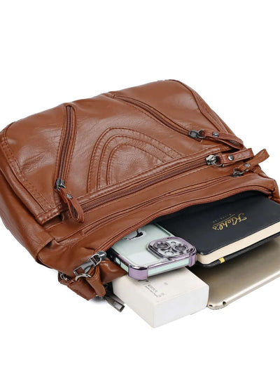 PU Multi-Compartment Crossbody Bag eprolo