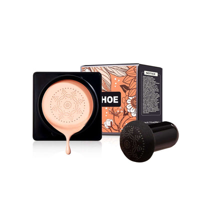 Magic Mat Powder Puff, Invisible Pore Ivory White Natural Color With Mushroom Air Cushion On Makeup Base eprolo