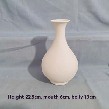 High White Billet Vase Painted DIY eprolo