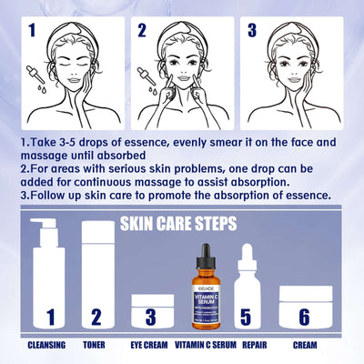 Anti-aging Vitamin C Facial Essence, Reduces Spots Acne Fine Lines, Moisturizes Facial Essence eprolo