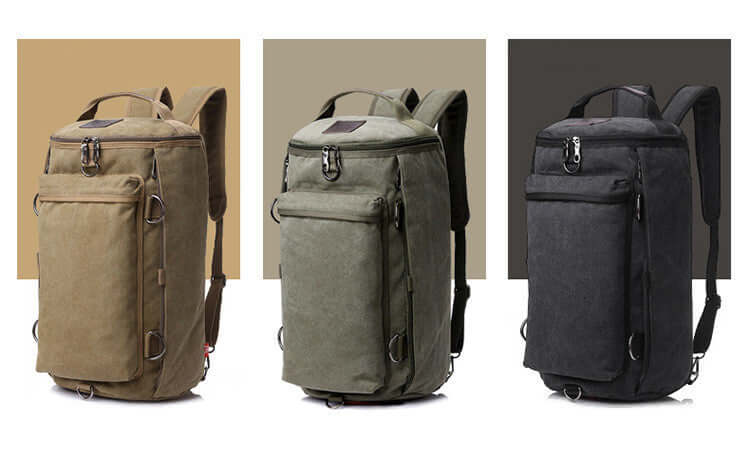 Men's canvas multifunctional large-capacity backpack eprolo