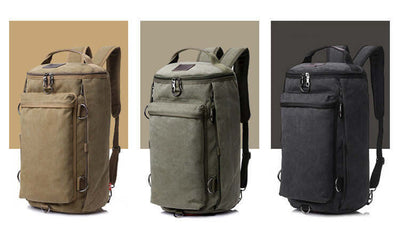 Men's canvas multifunctional large-capacity backpack eprolo