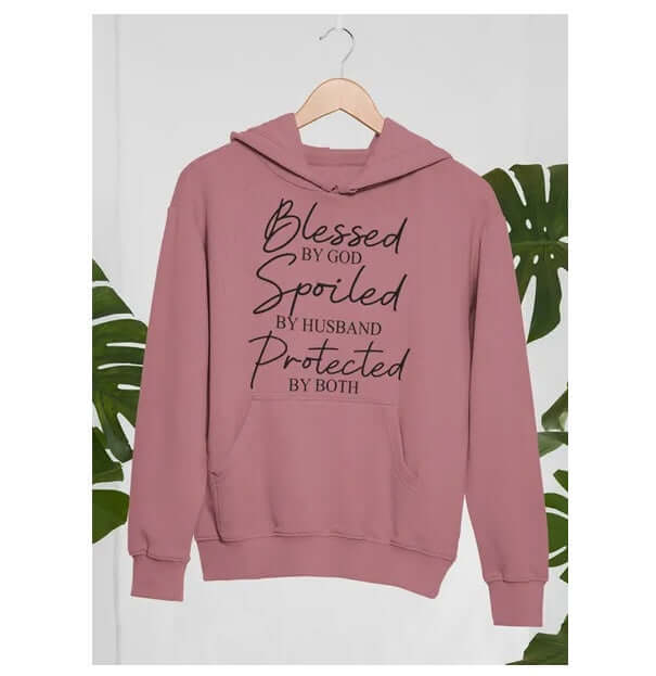 Blessed By God Spoiled By Husband Protected By Both Hoodie eprolo