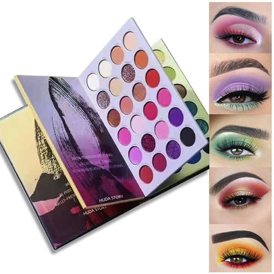 Makeup Cosmetic Tool Kit 72 Colors Pressed Glitter Eyeshadow High Pigmented Eyeshadow Palette eprolo