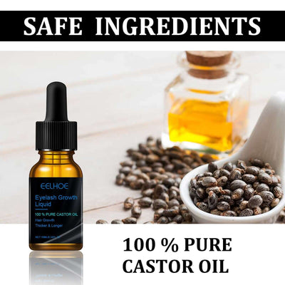 Castor Oil Mascara Daily Natural Eyelash Curl & Curl Beauty Gentle Moisturizing Treatment eprolo