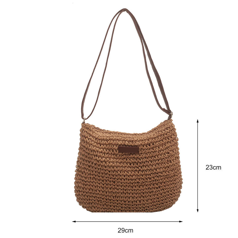 Niche Design Vacation Straw Tote Bag eprolo