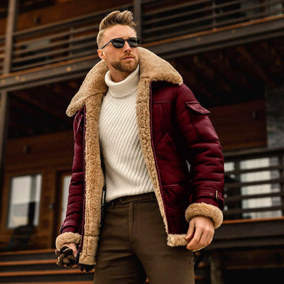 Winter Jacket Mens Military Fleece Warm Jackets Male Fur Collar Coats Army Tactical Jacket Astrazona