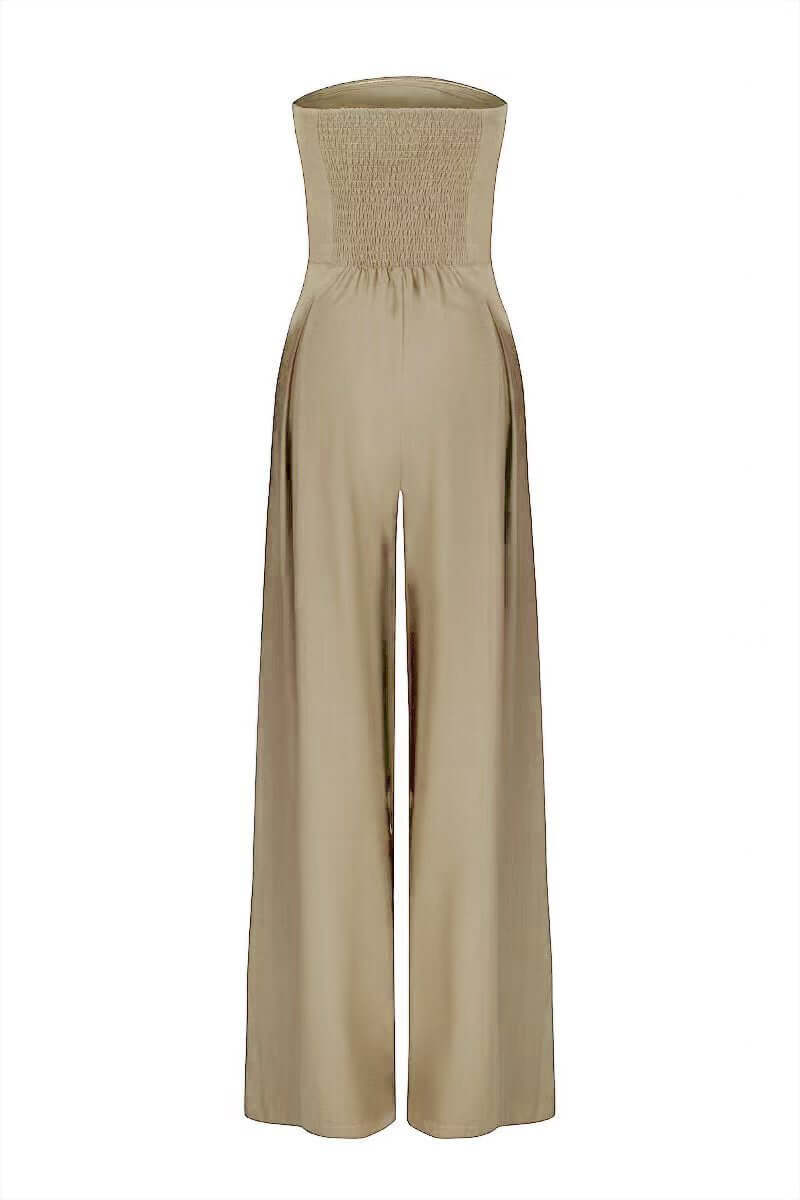 Loose Tube-top Jumpsuit Ins Fashion Backless Wide Leg Long Pants Overalls Women's Clothing eprolo