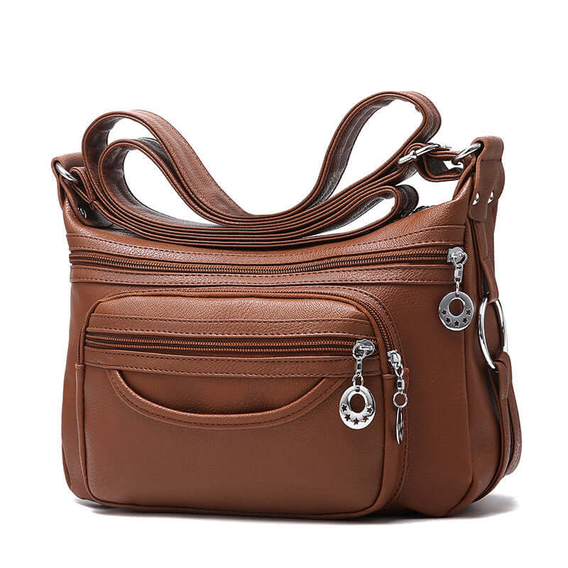 Women Work Bag Multi-pocket Messenger Bag With Zippers Daily Crossbody Bag eprolo