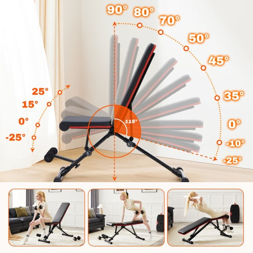 Weight Bench Adjustable Workout Bench For Home Gym, Foldable Bench Press For Full Body Exercise And Strength Training, 795LBS Capacity Incline Decline Sit Up Benches eprolo