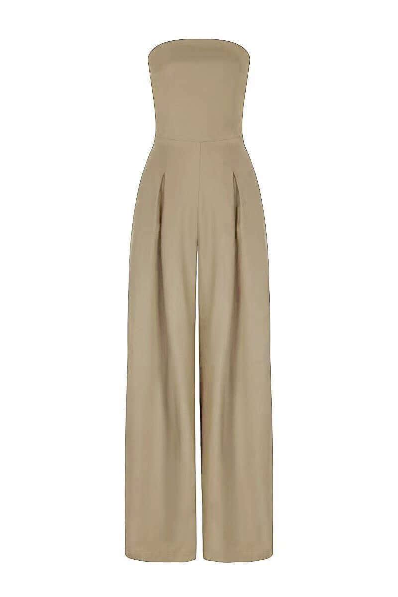 Loose Tube-top Jumpsuit Ins Fashion Backless Wide Leg Long Pants Overalls Women's Clothing eprolo
