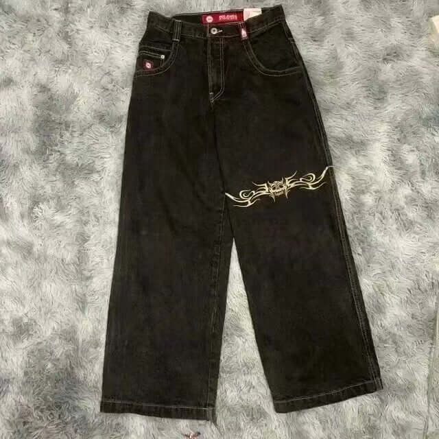 Men's American Retro Printed Washed Jeans eprolo