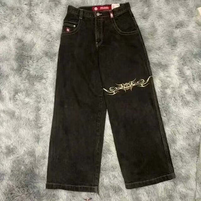 Men's American Retro Printed Washed Jeans eprolo