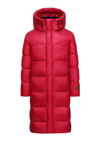 Goose Down Black Gold Down Jacket Thickened Long Section Over The Knee Astrazona