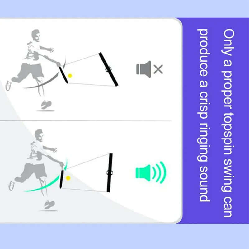 Portable Tennis Topspin Whistle Hitting Trainer - Ideal for Beginners' Swing Aid eprolo