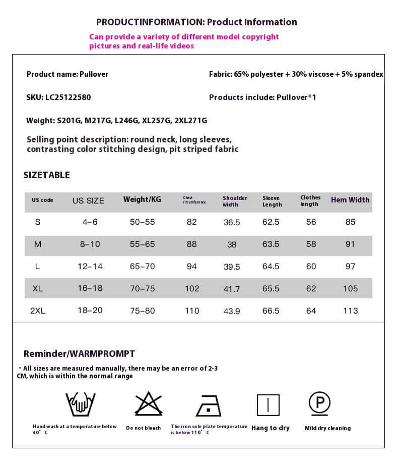 Women's Slim-fit Pullover Thin Color Matching Knitted Sweater eprolo