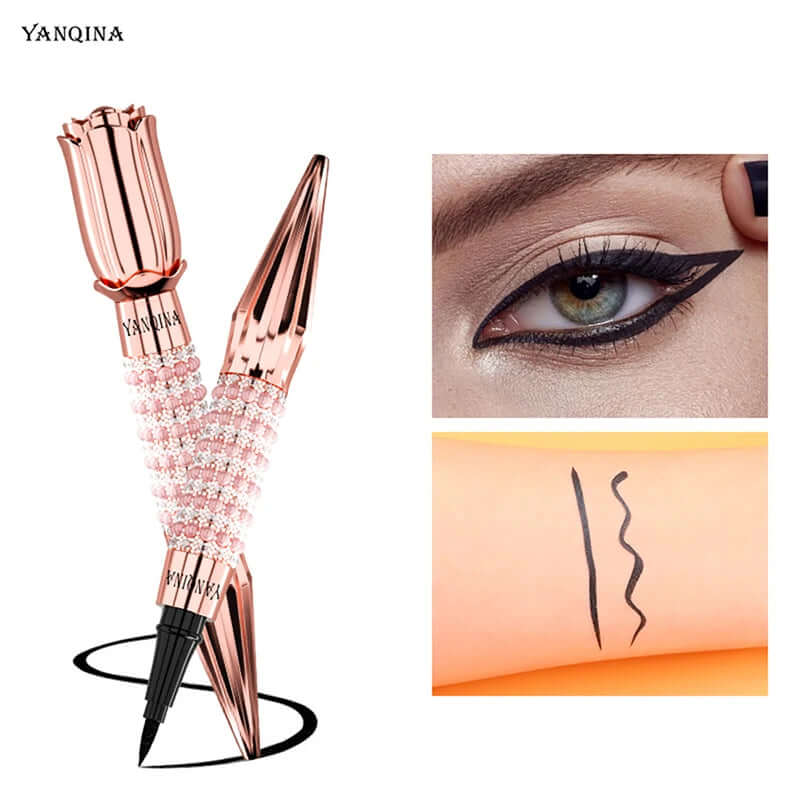 Fast Quick Dry Queen Luxury Eyeliner Soft Smooth Eye Liner Waterproof Eyeliner Cosmetics Black Eyeliner Pen Eyes Makeup eprolo