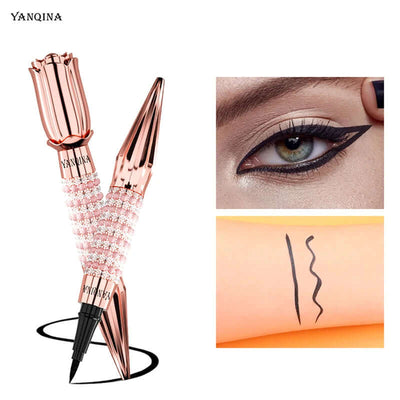 Fast Quick Dry Queen Luxury Eyeliner Soft Smooth Eye Liner Waterproof Eyeliner Cosmetics Black Eyeliner Pen Eyes Makeup eprolo