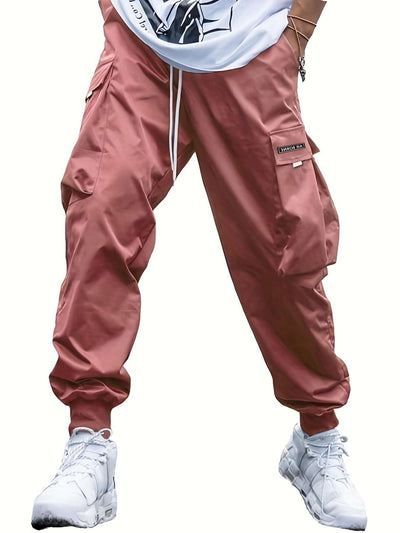 Multi-pocket Cargo Pants Men's Casual Hip-Hop Drawstring Trousers Outdoor Streetwear Sports Pant eprolo
