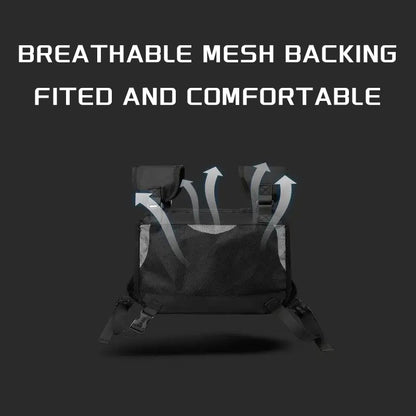 Outdoor Cycling, Sports, Fitness, Running Vest, Chest Bag, Adjustable Reflective Mesh Pocket, Breathable Chest Bag, Suitable For Running, Cycling, Outdoor Mountaineering, Traveling eprolo