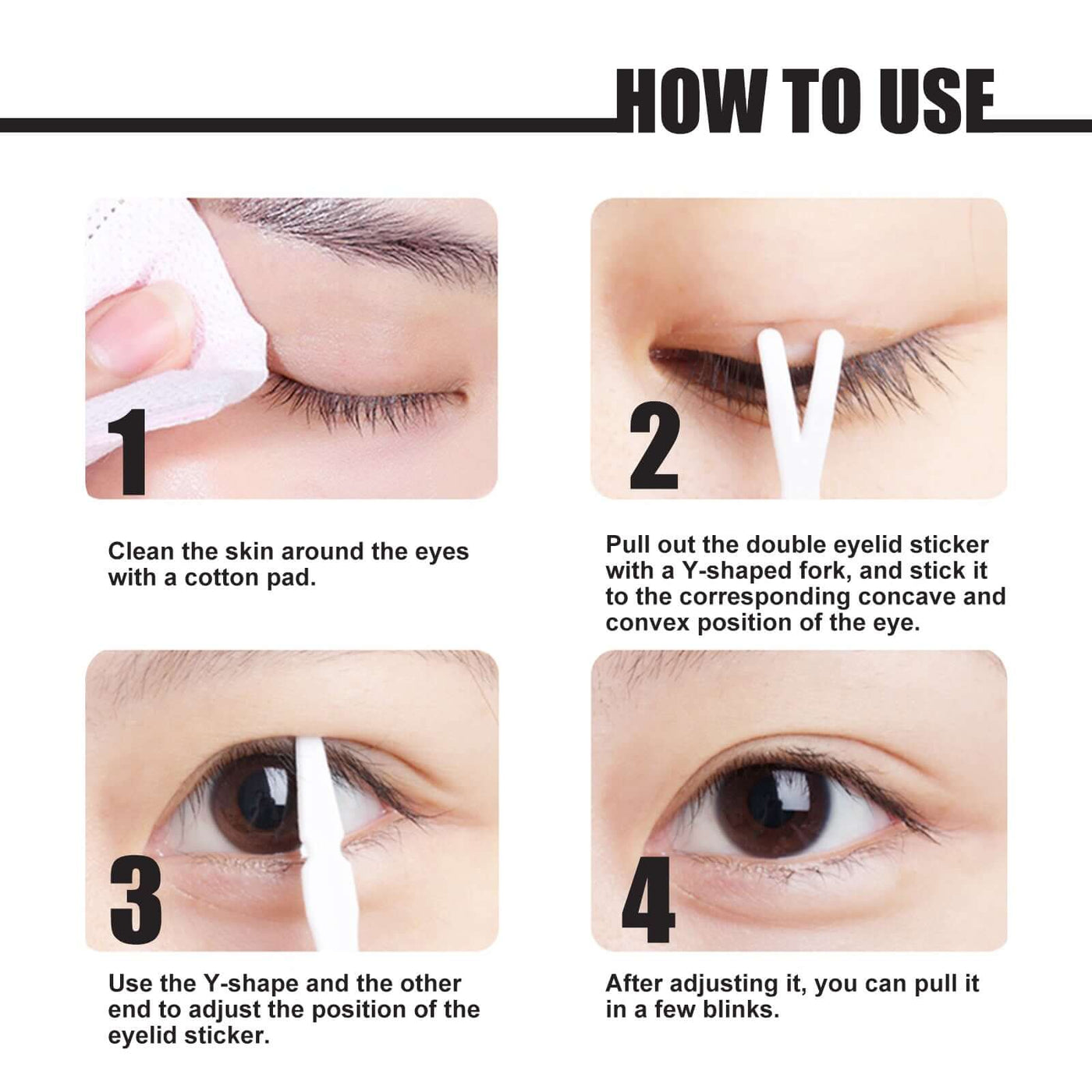 Beauty Eye Double Eyelid Tape Set, Breathable Traceless Natural Invisible Glue-Free Permanent Double Eyelid Tape eprolo