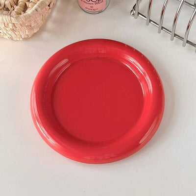 Ins - style Round Ceramic Food Plates. Thick - edged, creative Nordic tableware. Ideal for dessert, steak, pasta. eprolo