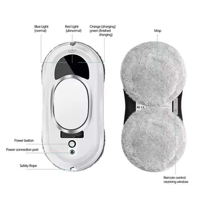 5600Pa Smart Window Cleaning Robot   Auto-Guided, Remote-Controlled Glass Cleaner for Home Use eprolo