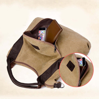Handbags Women Minimalist Retro Shoulder Crossbody Vintage Canvas Bag Astrazona