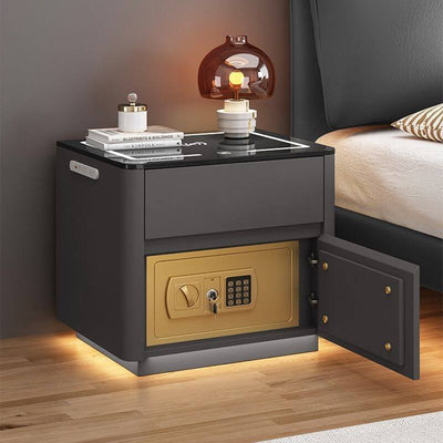 Home Bedroom Multi-functional Smart Safe Bedside Table Wireless Integrated Charging Safe eprolo