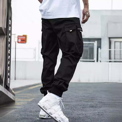 Multi-pocket Cargo Pants Men's Casual Hip-Hop Drawstring Trousers Outdoor Streetwear Sports Pant eprolo