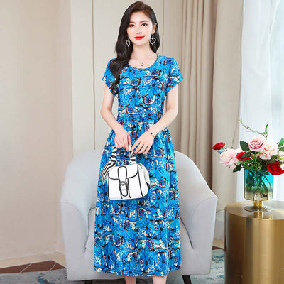 Women's Fashion Casual Cotton Linen Mid-length Dresses eprolo