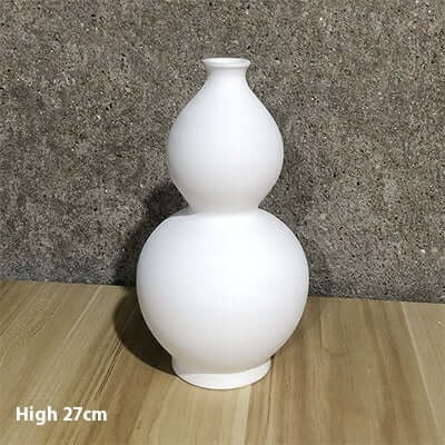 High White Billet Vase Painted DIY eprolo