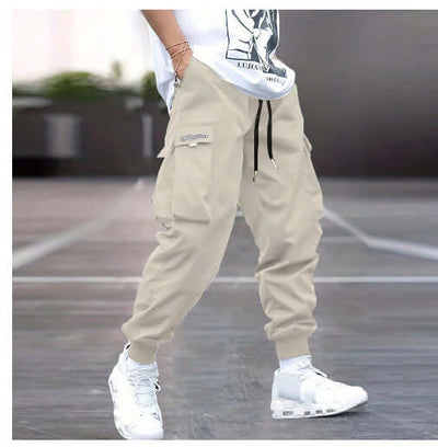 Multi-pocket Cargo Pants Men's Casual Hip-Hop Drawstring Trousers Outdoor Streetwear Sports Pant eprolo