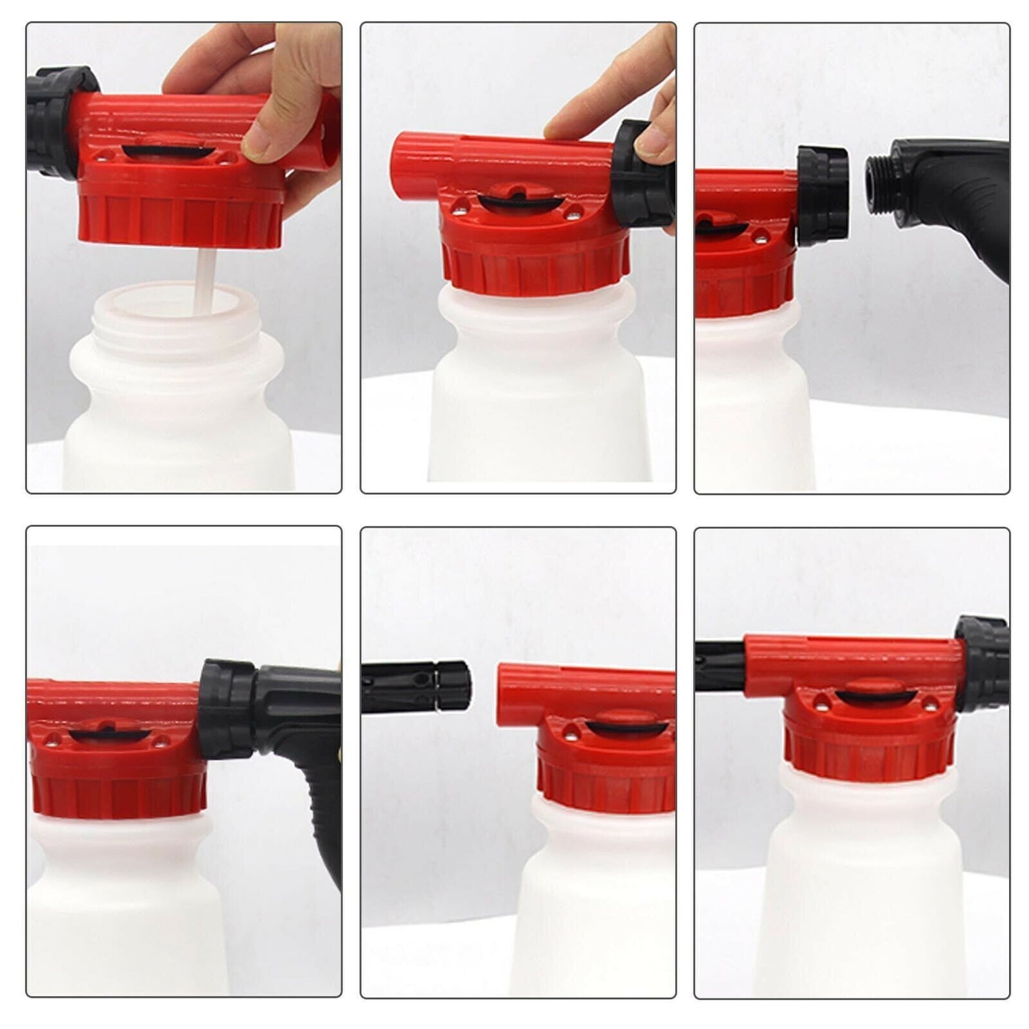 Snow Foam Car Wash Spray Gun Lance Uses Hose Pipe Sprayer 900ML Handheld Bottle eprolo