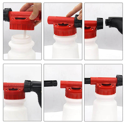 Snow Foam Car Wash Spray Gun Lance Uses Hose Pipe Sprayer 900ML Handheld Bottle eprolo