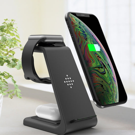 3 In 1 Fast Charging Station Wireless Charger Stand Wireless Quick Charge Dock For Phone Holder eprolo